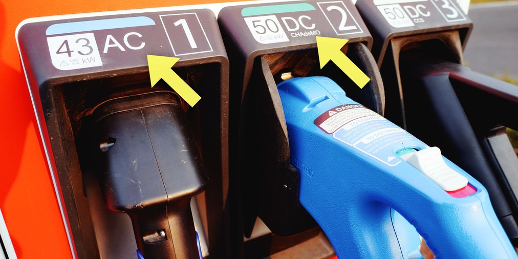 Nabíjecí stanice AC DC verze. Benzina