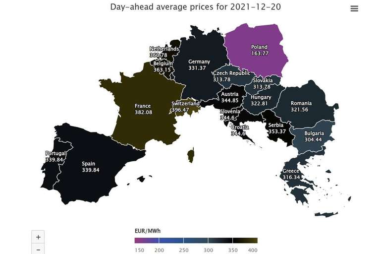Ceny elektřiny v Evropské unii