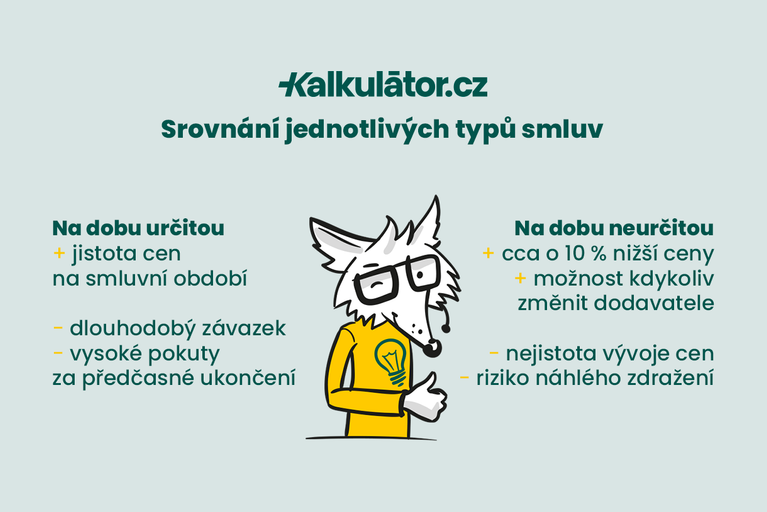 Srovnání jednotlivých typů smluv