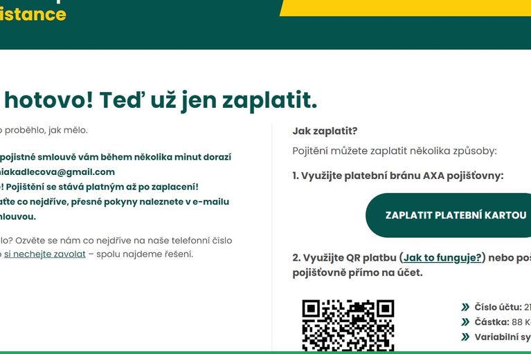 Kalkulačka cestovního pojištění